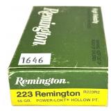 Box of .223 REM. 55- Grain Power-Lokt HP