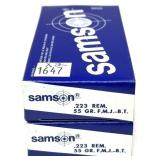 x2 Boxes of .223 Rem. 55-Grain FMJ BT Samson