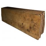 Lot: 4- 6 ft. Wooden folding table tables