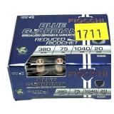 Box of .380 Auto 75-grain Fiocchi Blue HP