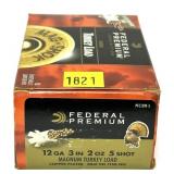 Box of 12 Ga. 3" No.5 Federal Premium turkey