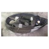 Lot: 6 Large Goose Shell Decoys in mesh decoy bag