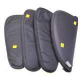 Lot: 4 black soft pistol cases- 14"