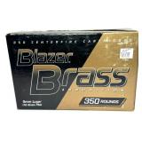 Box of Blazer brass -9mm Luger 115-grain FMJ,