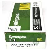 Box of .380 Auto-95 grain FMJ Remington