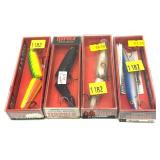 Lot, 4 Rapala lures in packages