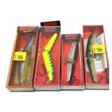 Lot, 4 Rapala lures in packages