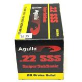 Brick of .22 LR SSS Sniper Sub Sonic Aquila