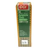 Box of CCI .22LR Green Tag Competition