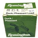 Box of 20 Ga. 2.75" No. 6 Remington Pheasant