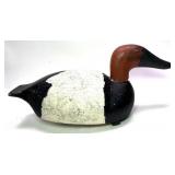 Primitive redhead drake wooden carved duck decoy