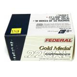 Brick of .22 LR Federal Gold Metal Target