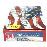 Box of .25-06 REM 117-grain Interlock Hornady