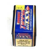 Box Barnes .270 Cal bullets, 50 pcs.