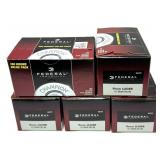 x5 Boxes of 9mm Luger 115- Grain FMJ RN Federal