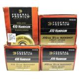 x4 Boxes of .410 Ga. 2.5" OOO Buck Federal