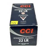 CCI .22 LR standard velocity cartridges, 500 Rds.