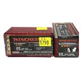 x2- Boxes of .22 Mag. Winchester V-Max cartridges,