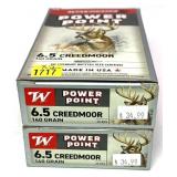 x2- Boxes of 6.5 Creedmoor 140-grain Winchester