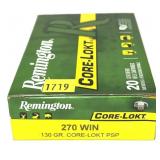Box of .270 130-grain Remington Core-Lokt PSP