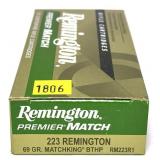 Box of .223 REM. 69-grain Matchking BTHP