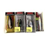 Lot: 4 Assorted New Rapala Lures in boxes