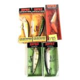 Lot: 5 assorted new Rapala Lures in boxes