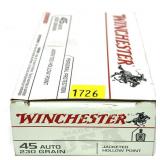 Box of .45 Auto 23-grain Jacketed Hollow Point