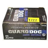 Box of .45 Auto 165-grain Federal Guard Dog