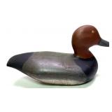 Heisler Redhead drake wooden carved duck decoy,
