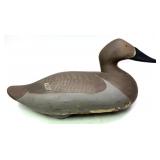 Capt. Harry Jobes Hen Bluebill wooden carved
