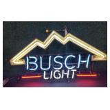 Busch Light Neon Sign, working,