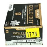 Box of .40 S&W 180-grain Gold Dot Personal