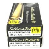 x2- Boxes of 6.5 Creedmoor 131-grain SP