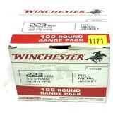 Box of .223 REM 55-grain FMJ Winchester cartridges