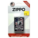 Zippo John Wayne lighter, in package