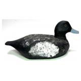 Primitive Bluebill wooden carved duck decoy