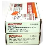 x2 Boxes of 12Ga. 2.75" Rifled HP Slugs- x2 B