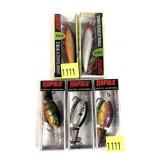 Lot: 5 Assorted new Rapala Lures in boxes