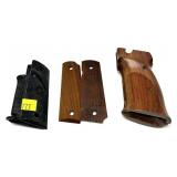 Lot: 3 Assorted grips 2- Wooden 1- Pachmayr