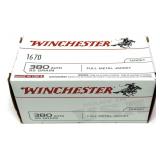 Box of .380 Auto 95- Grain FMJ Winchester