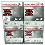 x4 Boxes of .410 Grain 3" No. 4 Winchester Small
