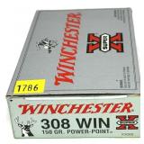 Box of .308 WIN 150-grain Winchester Power Point