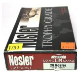 Box of 26 Nosler 175-grain ABLR Nosler Trophy
