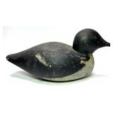 Primitive wooden carved duck decoy