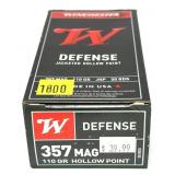 Box of .357 Mag. 110-grain hollow point Winchester