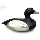 Bud Bishop Bluebill wooden carved duck decoy