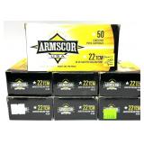 x7- Boxes of .22 TCM 40-grain jacketed hollow