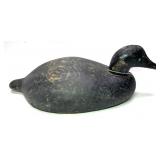Primitive wooden carved duck decoy