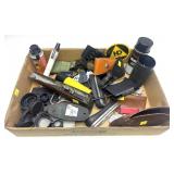 Lot, assorted gun parts, cleaning items and more